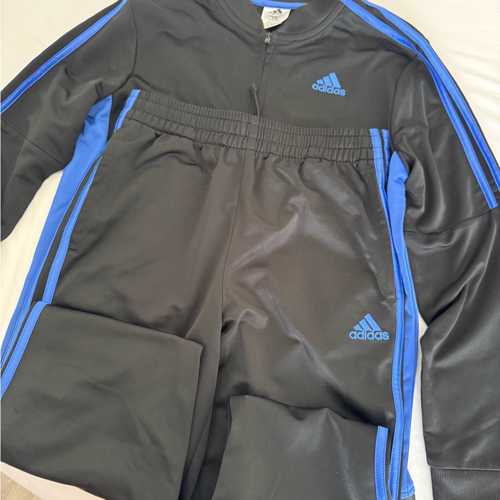 Adidas Black and Blue Soccer Set